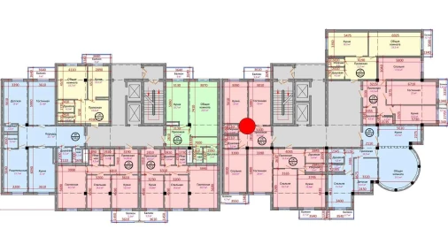 2-комнатная квартира 85.6 м²  10/12 этаж | Жилой комплекс DEGREZON HOUSE