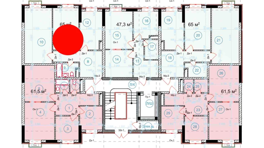 2-xonali xonadon 65 m²  4/9 qavat | Uchtepa Avenue Turar-joy majmuasi