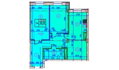 2-комн. квартира 66.09 м²  1/10 этаж | Жилой комплекс YANGIOBOD RESIDENCE