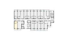 1-xonali xonadon 28.75 m²  3/7 qavat | Bochka Resort Turar-joy majmuasi