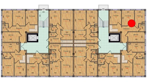 3-xonali xonadon 120.6 m²  1/6 qavat | MBG Turar-joy majmuasi