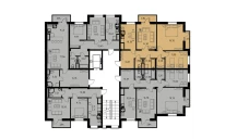 3-комн. квартира 77.65 м²  3/9 этаж | Жилой комплекс MINGCHINOR