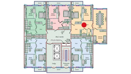 3-комнатная квартира 91.34 м²  15/16 этаж | Жилой комплекс EKO PARK