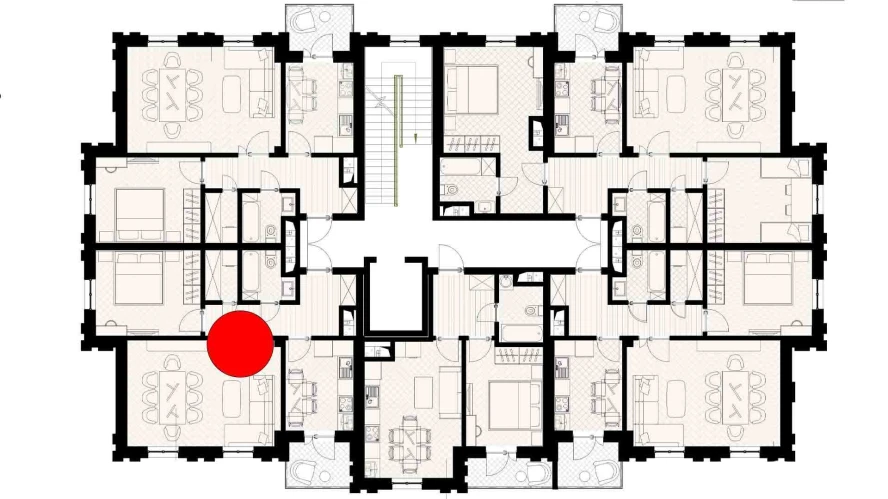 2-комн. квартира 60.62 м²  5/9 этаж | Жилой комплекс SHARQ