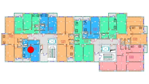 1-комнатная квартира 45 м²  4/9 этаж | Жилой комплекс XUMO