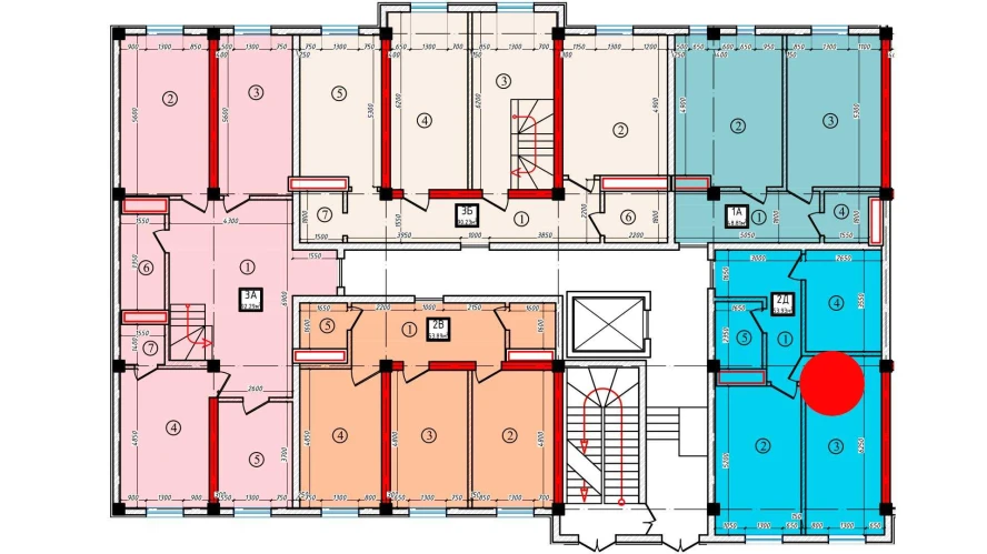 1-комн. квартира 53.93 м²  1/10 этаж | Жилой комплекс Ko'kcha-Oqtepa