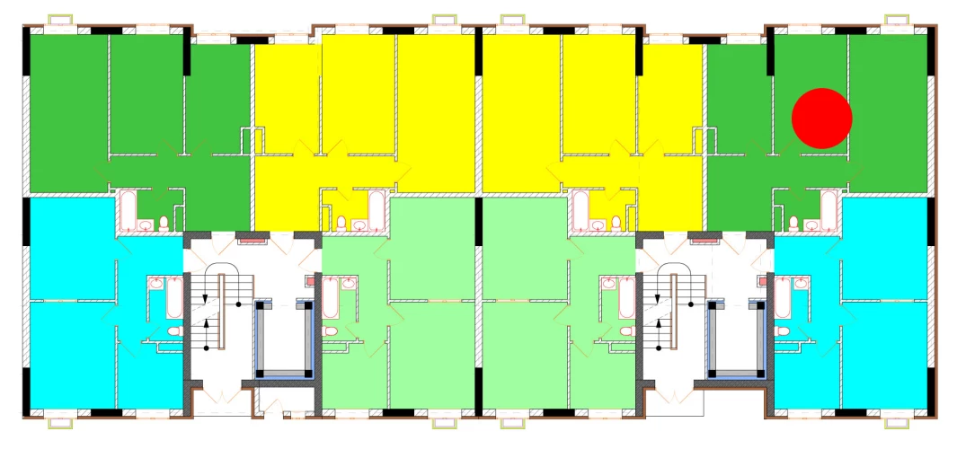 2-xonali xonadon 66.3 m²  6/9 qavat | Uchtepa Avenue Turar-joy majmuasi