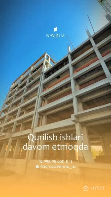 Sizning yangi uyingiz ishonchli qo‘llarda!
Navro‘z Avenue turar-joy majmuasida qurilish ishlari belgilangan reja bo‘yicha davom etmoqda. Har bir bosqich ustida tajribali mutaxassislar ishlamoqda.
Telefon: +99878 113-63-50 Sizning yangi uyingiz ishonchli qo‘llarda!
Navro‘z Avenue turar-joy majmuasida qurilish ishlari belgilangan reja bo‘yicha davom etmoqda. Har bir bosqich ustida tajribali mutaxassislar ishlamoqda.
Telefon: +99878 113-63-50