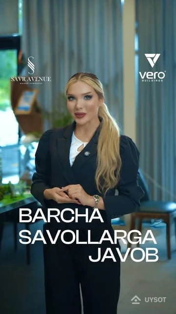 Savr Avenue” bilan orzularingizni ro’yobga chiqaring! 

💫 Har bir insonning eng yuksak orzulari baxtli oila, shinam xonadon va qulay hayot tarzida yaqinlari bilan farovon hayot kechirish desak, yanglishmaymiz.

🔥 “Savr Avenue” turar-joy majmuasi esa sizning orzularingiz kaliti bo’lib xizmat qiladi. Qulay infratuzilma va barcha qulayliklarga ega zamonaviy xonadon oilangiz uchun mukammal tanlov bo’lishiga ishonamiz. ✨

📞 +99878 113-63-50

📍 Mirobod tumani, Savr ko’chasi, 2-uy.

➖➖➖➖

Осуществите свои мечты вместе с “Savr Avenue”!

💫 Мы не ошибемся, если скажем, что высшие мечты каждого человека – это счастливая семья, уютный дом и комфортная жизнь с близкими людьми.

🔥 ЖK “Savr Avenue” станет ключом к вашей мечте. Мы уверены, что современная квартира с удобной инфраструктурой и всеми удобствами станет идеальным выбором для вашей семьи. ✨

📞 +99878 113-63-50

📍 г. Ташкент, Мирабадский район, улица Савр 2.
