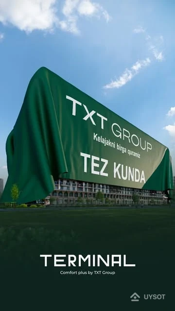 TXT Group yangi formatdagi qulay turar joy majmuasi — Terminal ni taqdim etadi!
Zamonaviy arxitektura, o‘ylangan rejalashtirish va rivojlangan infratuzilma — barchasi siz uchun!
📍Toshkent shahri, Mirobod tumani, Mehrjon ko‘chasi, 62a-uy
🚀 Tez orada savdolar boshlanadi!
Ariza topshirishga ulguring!
📞 +99878 113-63-50
———
TXT Group представляет ЖК Terminal комфорт-класса нового формата!
Стильная архитектура, продуманные планировки и развитая инфраструктура!
📍г. Ташкент, Мирабадский р-н, ул. Мехржон, 62а
🚀 Скоро старт продаж!
Успейте оставить заявку!
📞 +99878 113-63-50 TXT Group yangi formatdagi qulay turar joy majmuasi — Terminal ni taqdim etadi!
Zamonaviy arxitektura, o‘ylangan rejalashtirish va rivojlangan infratuzilma — barchasi siz uchun!
📍Toshkent shahri, Mirobod tumani, Mehrjon ko‘chasi, 62a-uy
🚀 Tez orada savdolar boshlanadi!
Ariza topshirishga ulguring!
📞 +99878 113-63-50
———
TXT Group представляет ЖК Terminal комфорт-класса нового формата!
Стильная архитектура, продуманные планировки и развитая инфраструктура!
📍г. Ташкент, Мирабадский р-н, ул. Мехржон, 62а
🚀 Скоро старт продаж!
Успейте оставить заявку!
📞 +99878 113-63-50