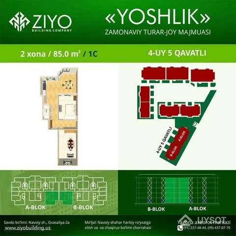 "Yoshlik" - 4-UY 5 Qavatli / 2 xona 85.00 m2
🏢 Ziyo Building - turar-joy majmualarini qurish.
📱 +998-+99878 113-63-50
📱 +998-+99878 113-63-50
🌐 www.ziyobuilding.uz
.
.
Administratorlar:
👩💻 @ezozbekgiyazov
👩💻 @ravshancha.uz
.
.
#подписка#репост#отзивы#комментарии#love#instagood#follow#like4like#instatag#instalike#amazing#repost#instafollow#instalove#likesforfollow#comment#commentback#commenting#building#buildings#tashkentcity#city#citylife#buildingahouse#navoiy#navoiycity#navai#navoiyliklar#zarafshon "Yoshlik" - 4-UY 5 Qavatli / 2 xona 85.00 m2
🏢 Ziyo Building - turar-joy majmualarini qurish.
📱 +998-+99878 113-63-50
📱 +998-+99878 113-63-50
🌐 www.ziyobuilding.uz
.
.
Administratorlar:
👩💻 @ezozbekgiyazov
👩💻 @ravshancha.uz
.
.
#подписка#репост#отзивы#комментарии#love#instagood#follow#like4like#instatag#instalike#amazing#repost#instafollow#instalove#likesforfollow#comment#commentback#commenting#building#buildings#tashkentcity#city#citylife#buildingahouse#navoiy#navoiycity#navai#navoiyliklar#zarafshon