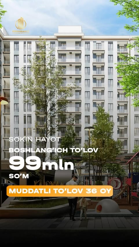 🏢 “Alandalus” - turar joy majmuasida Boshlang’ich to’lov - 99.000.000 so’m, qolgan qismi esa 24 oylik foizsiz muddatli to’lovga

“Sokin Hayot” - turar joy majmuasida Boshlang’ich to’lov - 99.000.000 so’m, qolgan qismi esa 36 oylik foizsiz muddatli to’lovga

“Turon” - turar joy majmuasida Boshlang’ich to’lov - 150.000.000 so’m, qolgan qismi esa 36 oylik foizsiz muddatli to’lovga

📞 +99878-333 3331
📝Izohlarda “+” belgisini qoldiring va biz sizga narx bo’yicha ma’lumot yuboramiz