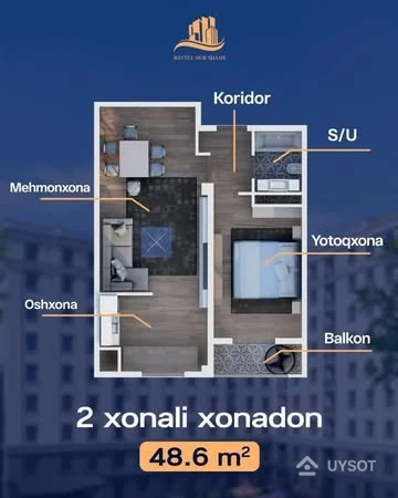 2 xonali xonadon 

✨ Uchtepa Plaza – kelajagingiz uchun ideal tanlov bo‘lishiga ishonamiz! 
To‘g‘ri qaror qabul qiling, orzularingizdagi uy sizni kutmoqda!

📞 Sotuv ofisi bilan bog‘laning: 
📲 +998 (78) 113-63-50

🏡 Uchtepa Plaza – orzularingizdagi yashash joyi! 🌟