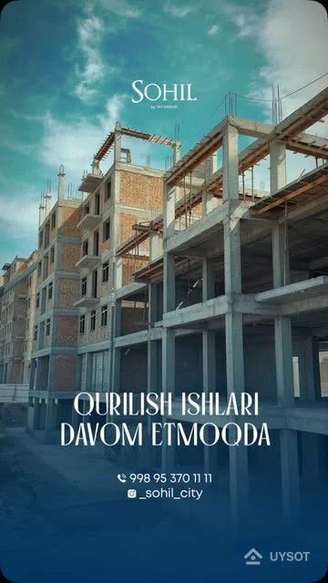 Sohil turar-joy majmuasida qurilish ishlari davom etmoqda
Uy narxlari bosqichma-bosqich oshmoqda. Kotlavan bosqichida xonadon olganlar hozir uyni deyarli ikki baravar qimmatga sotishmoqda.
Bu nafaqat yashash uchun, balki investitsiya qilish uchun ham ajoyib imkoniyat!
Telefon: +99878 113-63-50 Sohil turar-joy majmuasida qurilish ishlari davom etmoqda
Uy narxlari bosqichma-bosqich oshmoqda. Kotlavan bosqichida xonadon olganlar hozir uyni deyarli ikki baravar qimmatga sotishmoqda.
Bu nafaqat yashash uchun, balki investitsiya qilish uchun ham ajoyib imkoniyat!
Telefon: +99878 113-63-50
