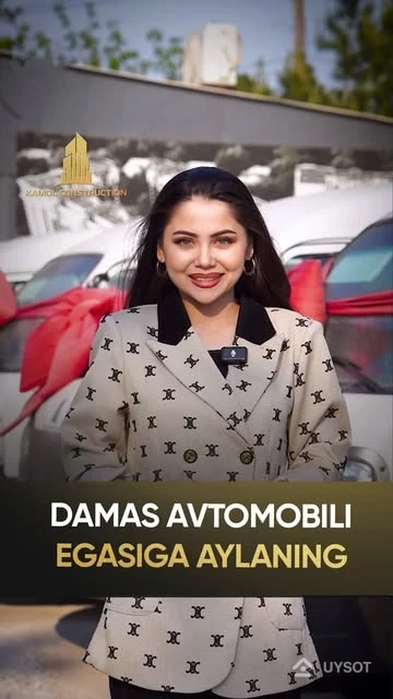 Kamol Construction'dan damas avtomobili sovg'aga! 😍
🥳 Ham zamonaviy xonadon, ham yap-yangi Damas...
🌇 Kamol Construction'dan zamonaviy xonadonlarni 100% to'lovda har kv.m'ni 12 mln so'mdan xarid qiling va "damas" avtomobiliga ega bo'ling.
✅ Xonadonlar haqida batafsil ma'lumot olish uchun izohlarda "+" qoldiring yoki sotuv bo'limiga murojaat qiling:
📞 +998 (78) 113-63-50
📍 Manzilimiz: Toshkent shahri, Yangi hayot tumani, Qipchoq ko'chasi 1a.
Mo'ljal: 5-metro bekati (Chilonzor yo'li)
📍 Manzilimiz: Toshkent shahri, Do'stlik ko'chasi 2.
Mo'ljal: 12 avtopark.
➖➖➖
Автомобиль Damas в подарок от "Kamol Construction"! 😍
🥳 Современная квартира, и новый Damas....!
🌇 Приобретайте современные квартиры от "Kamol Construction" по цене 12 000 000 сум за кв. м при 100% оплате и получайте автомобиль Damas в подарок!
✅ Чтобы получить подробную информацию, оставьте "+" в комментариях или обратитесь в отдел продаж:
📞 +998 (78) 113-63-50
📍Наш адрес: город Ташкент, район Новая Жизнь, улица Кипчака 1а.
Ориентиры: остановка метро 5 (дорога Чиланзор).
📍Наш адрес: город Ташкент, улица Дустлик 2.
Ориентир: 12 автостоянок. Kamol Construction'dan damas avtomobili sovg'aga! 😍
🥳 Ham zamonaviy xonadon, ham yap-yangi Damas...
🌇 Kamol Construction'dan zamonaviy xonadonlarni 100% to'lovda har kv.m'ni 12 mln so'mdan xarid qiling va "damas" avtomobiliga ega bo'ling.
✅ Xonadonlar haqida batafsil ma'lumot olish uchun izohlarda "+" qoldiring yoki sotuv bo'limiga murojaat qiling:
📞 +998 (78) 113-63-50
📍 Manzilimiz: Toshkent shahri, Yangi hayot tumani, Qipchoq ko'chasi 1a.
Mo'ljal: 5-metro bekati (Chilonzor yo'li)
📍 Manzilimiz: Toshkent shahri, Do'stlik ko'chasi 2.
Mo'ljal: 12 avtopark.
➖➖➖
Автомобиль Damas в подарок от "Kamol Construction"! 😍
🥳 Современная квартира, и новый Damas....!
🌇 Приобретайте современные квартиры от "Kamol Construction" по цене 12 000 000 сум за кв. м при 100% оплате и получайте автомобиль Damas в подарок!
✅ Чтобы получить подробную информацию, оставьте "+" в комментариях или обратитесь в отдел продаж:
📞 +998 (78) 113-63-50
📍Наш адрес: город Ташкент, район Новая Жизнь, улица Кипчака 1а.
Ориентиры: остановка метро 5 (дорога Чиланзор).
📍Наш адрес: город Ташкент, улица Дустлик 2.
Ориентир: 12 автостоянок.