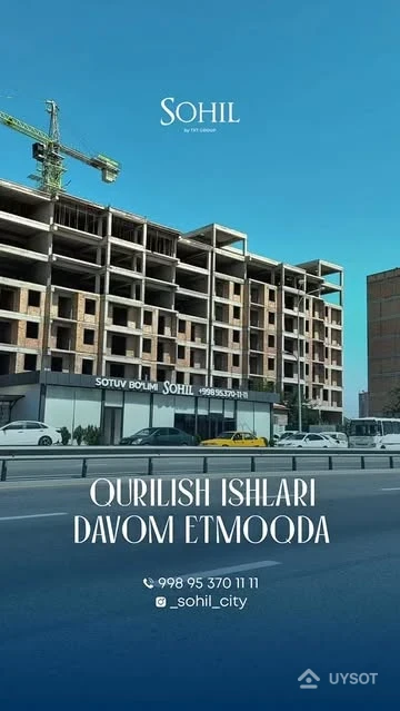 Sohil TJMda qurilish ishlari davom etmoqda
Bu yerda har bir ish o‘z vaqtida, puxta va reja asosida bajarilmoqda. Uy izlayotgan bo‘lsangiz, kelib ko‘ring. Siz kutgan xonadon aynan shu yerda bo‘lishi mumkin.
Telefon: +99878 113-63-50 Sohil TJMda qurilish ishlari davom etmoqda
Bu yerda har bir ish o‘z vaqtida, puxta va reja asosida bajarilmoqda. Uy izlayotgan bo‘lsangiz, kelib ko‘ring. Siz kutgan xonadon aynan shu yerda bo‘lishi mumkin.
Telefon: +99878 113-63-50