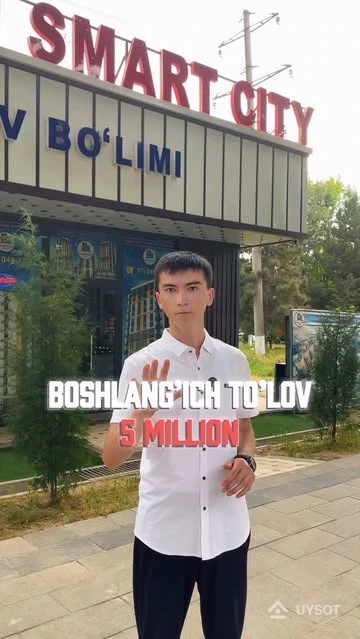 Boshlang’ich to’lov 5 mln so’m bilan xonadon xarid qiling