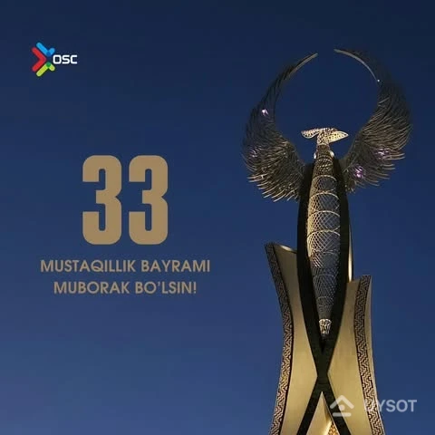 Mustaqillik bayrami har bir xonadonga tinchlik, baxt, fayzu-baraka keltirishini tilaymiz.
Boy an'analarga ega yurtimizda katta imkoniyatlar har biringizga kulib boqishini tilaymiz. 🇺🇿
~•~•~•~•~•~•~•~
В день Независимости Узбекистана желаем всем мира, счастья, добра и достатка в доме.
Желаем жить в процветающей стране, которая славится богатыми традициями и большими возможностями. 🇺🇿 Mustaqillik bayrami har bir xonadonga tinchlik, baxt, fayzu-baraka keltirishini tilaymiz.
Boy an'analarga ega yurtimizda katta imkoniyatlar har biringizga kulib boqishini tilaymiz. 🇺🇿
~•~•~•~•~•~•~•~
В день Независимости Узбекистана желаем всем мира, счастья, добра и достатка в доме.
Желаем жить в процветающей стране, которая славится богатыми традициями и большими возможностями. 🇺🇿