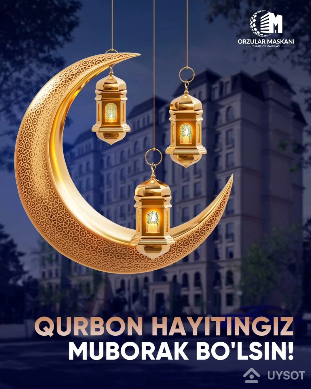 Qurbon Hayit muborak! 🌙 Ushbu yorqin bayram xonadonlaringizni quvonch va iliqlikka to'ldirsin!
✨ Muqaddas Qurbon Hayit ayyomi bilan eng samimiy tabriklarimizni qabul qiling! Bu kun – ezgulik, mehr-muruvvat va birlik ramzidir.
💖 Qalblaringizda tinchlik hukm sursin, har bir xonadon totuvlik, shinamlik va to'kin-sochinlikka to'lsin.
🕌 Sizga mustahkam sog'liq, yorqin umidlar va barcha ezgu niyatlaringiz ro'yobga chiqishini tilaymiz. Har bir kuningiz Qurbon Hayit kabi yorqin va baxtli bo'lsin!
——
С Курбан Хайит! 🌙 Пусть этот светлый праздник наполнит ваши дома радостью и теплом!
✨ Примите наши самые искренние поздравления с благословенным праздником Курбан Хайит! Этот день — символ добра, милосердия и единения.
💖 Пусть в ваших сердцах царит мир, а каждый дом будет полон гармонии, уюта и достатка.
🕌 Желаем вам крепкого здоровья, светлых надежд и исполнения всех добрых помыслов. Пусть каждый ваш день будет таким же ярким и счастливым, как Курбан Хайит! Qurbon Hayit muborak! 🌙 Ushbu yorqin bayram xonadonlaringizni quvonch va iliqlikka to'ldirsin!
✨ Muqaddas Qurbon Hayit ayyomi bilan eng samimiy tabriklarimizni qabul qiling! Bu kun – ezgulik, mehr-muruvvat va birlik ramzidir.
💖 Qalblaringizda tinchlik hukm sursin, har bir xonadon totuvlik, shinamlik va to'kin-sochinlikka to'lsin.
🕌 Sizga mustahkam sog'liq, yorqin umidlar va barcha ezgu niyatlaringiz ro'yobga chiqishini tilaymiz. Har bir kuningiz Qurbon Hayit kabi yorqin va baxtli bo'lsin!
——
С Курбан Хайит! 🌙 Пусть этот светлый праздник наполнит ваши дома радостью и теплом!
✨ Примите наши самые искренние поздравления с благословенным праздником Курбан Хайит! Этот день — символ добра, милосердия и единения.
💖 Пусть в ваших сердцах царит мир, а каждый дом будет полон гармонии, уюта и достатка.
🕌 Желаем вам крепкого здоровья, светлых надежд и исполнения всех добрых помыслов. Пусть каждый ваш день будет таким же ярким и счастливым, как Курбан Хайит!