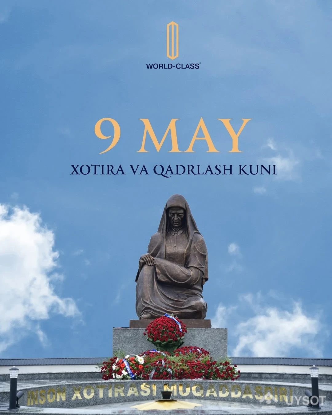 9-may — Xotira va Qadrlash kuni
🇺🇿🕊️
Bu sana biz uchun oddiy kalendardagi kun emas. Bu — jasorat, sabr, fidoyilik va yurtga bo‘lgan cheksiz muhabbat timsolidir.
🎖️🛡️
O‘z hayotini xalq tinchligi, kelajak avlodning baxti uchun fido qilgan bobolarimiz va buvilarimiz oldida chuqur ta’zimdamiz.
____
9 мая — День памяти и почестей
🇺🇿🕊️
Эта дата для нас — не просто день в календаре. Это символ мужества, терпения, самоотверженности и безграничной любви к Родине.
🎖️🛡️
Мы глубоко преклоняемся перед нашими дедами и бабушками, отдавшими свою жизнь за мир в стране и счастье будущих поколений. 9-may — Xotira va Qadrlash kuni
🇺🇿🕊️
Bu sana biz uchun oddiy kalendardagi kun emas. Bu — jasorat, sabr, fidoyilik va yurtga bo‘lgan cheksiz muhabbat timsolidir.
🎖️🛡️
O‘z hayotini xalq tinchligi, kelajak avlodning baxti uchun fido qilgan bobolarimiz va buvilarimiz oldida chuqur ta’zimdamiz.
____
9 мая — День памяти и почестей
🇺🇿🕊️
Эта дата для нас — не просто день в календаре. Это символ мужества, терпения, самоотверженности и безграничной любви к Родине.
🎖️🛡️
Мы глубоко преклоняемся перед нашими дедами и бабушками, отдавшими свою жизнь за мир в стране и счастье будущих поколений.