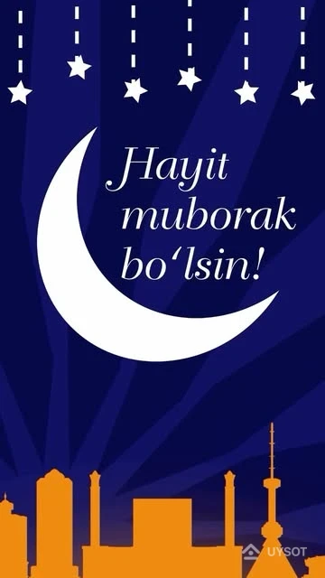 🌙 Ramazon Hayit muborak bo’lsin! 🌙
Barcha duolaringiz qabul bo‘lsin, hayotingiz nurga to‘lsin. 🤲🏻🕌
✨ Hurmat bilan, Ziyonur!
———
🌙 С праздником Рамадан Хайит! 🌙
Пусть все молитвы будут услышаны, а жизнь наполнится светлыми моментами. 🤲🏻🕌
✨ С уважением, Ziyonur! 🌙 Ramazon Hayit muborak bo’lsin! 🌙
Barcha duolaringiz qabul bo‘lsin, hayotingiz nurga to‘lsin. 🤲🏻🕌
✨ Hurmat bilan, Ziyonur!
———
🌙 С праздником Рамадан Хайит! 🌙
Пусть все молитвы будут услышаны, а жизнь наполнится светлыми моментами. 🤲🏻🕌
✨ С уважением, Ziyonur!