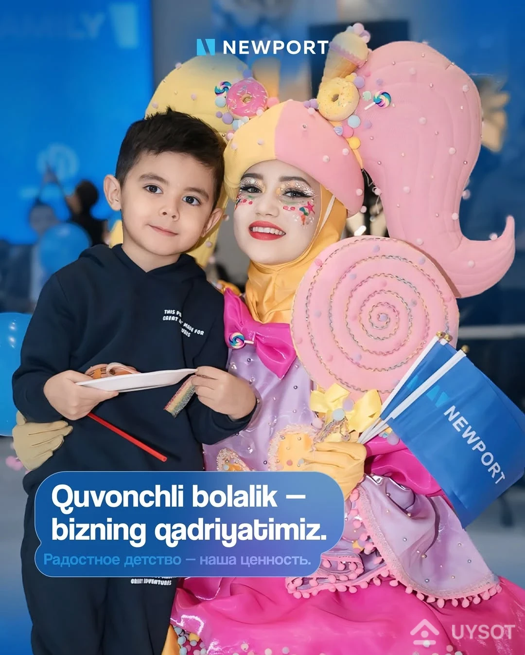 👧 Bolalar – bu bizning kelajagimiz, chunki aynan ular uchun har birimiz yashaymiz.

NEWPORT majmuasida esa biz eng kichkina aholi vakillarining qulayligi uchun barcha sharoitlarni oldindan o‘ylab chiqdik.

✨ Shuningdek, Xalqaro bolalarni himoya qilish kuni munosabati bilan har bir bolaning sog‘lom, baxtli bo‘lishini, bolaligi esa faqat ijobiy his-tuyg‘ular bilan to‘lishini va yaqinlarining mehr-muhabbati hamda g‘amxo‘rligida o‘tishini chin dildan tilaymiz!

——

👧 Дети – это наше будущее, ведь это то, ради чего живёт каждый из нас. 

И в комплексе NEWPORT мы заранее продумали все условия для комфорта наших самых маленьких жильцов.

✨ Также по случаю международного дня защиты детей – мы хотим искренне пожелать, чтобы каждый ребёнок был здоров, счастлив, проводил детство наполненное только позитивными эмоциями и был окружён любовью и заботой своих близких!