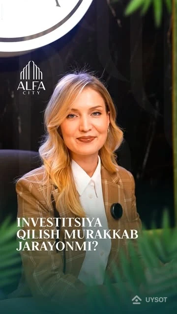 Bugun pulingizni oddiy jamg‘armada saqlash emas, balki kelajakda daromad keltiradigan aktivga aylantirish vaqtidir!

Alfa City bu – nafaqat qulay yashash muhiti, balki daromadli investitsiya manbai hamdir.

Nega aynan Alfa City? 

- Rivojlanayotgan hududda joylashgan
- Narxlar doimiy oshib boradi
Infratuzilma boy: maktablar, bog‘chalar, savdo markazlari yaqinda joylashgan
- Yashash uchun ham, ijaraga berish uchun ham ideal muhit yaratilgan.

Hozirgi narxlarda xonadon egasi bo‘lish — bu ertangi moliyaviy barqarorlikka qo‘yilgan mustahkam qadam bo’la oladi. 

Batafsil ma’lumot olish uchun: 
+99878 113-63-50