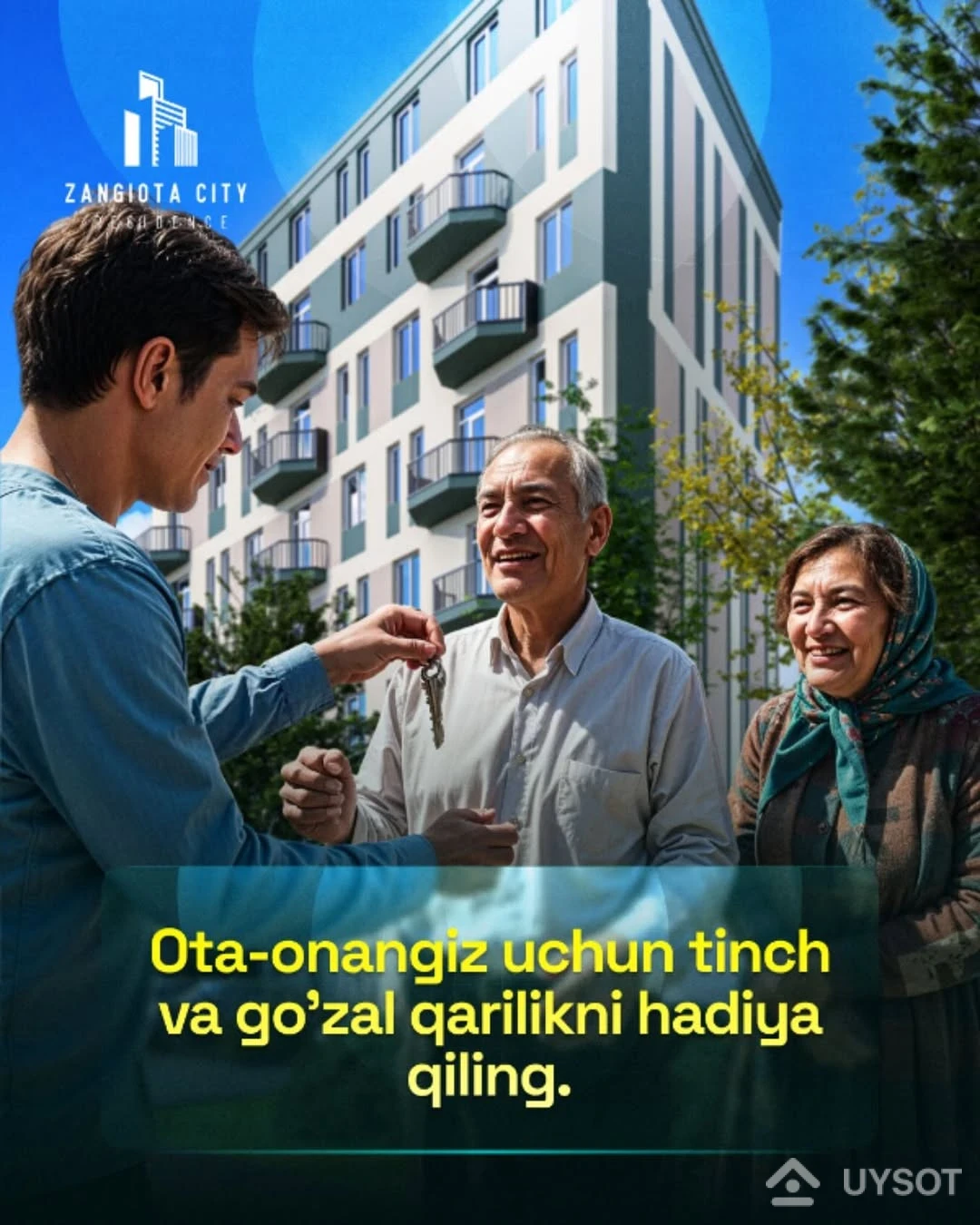 Tinch va osoyishta muhitdagi qarilik — ota-onangizga munosib eng katta tuhfa!
Ular sizni voyaga yetkazdi, endi navbat sizda. Ularga e’tibor, mehr va farovon hayot taqdim eting.
Biz taklif etayotgan zamonaviy ko‘p qavatli uyda barcha qulayliklar jamlangan:
– 24/7 xavfsizlik
– Tinch atrof-muhit va toza havo
– Bo’lalar o’yingohi
– Sifatli qurilayotgan xonadonlar
- Qulay lokatsia bohcha,maktab va klinkaga yaqin
Ota-onangiz endi munosib sharoitda yashashga loyiq!
Bugun bog‘laning va joyingizni band qiling!
📞 +99878 113-63-50
📩 DM orqali yozing yoki kommentariyada + belgisini qoldiring Tinch va osoyishta muhitdagi qarilik — ota-onangizga munosib eng katta tuhfa!
Ular sizni voyaga yetkazdi, endi navbat sizda. Ularga e’tibor, mehr va farovon hayot taqdim eting.
Biz taklif etayotgan zamonaviy ko‘p qavatli uyda barcha qulayliklar jamlangan:
– 24/7 xavfsizlik
– Tinch atrof-muhit va toza havo
– Bo’lalar o’yingohi
– Sifatli qurilayotgan xonadonlar
- Qulay lokatsia bohcha,maktab va klinkaga yaqin
Ota-onangiz endi munosib sharoitda yashashga loyiq!
Bugun bog‘laning va joyingizni band qiling!
📞 +99878 113-63-50
📩 DM orqali yozing yoki kommentariyada + belgisini qoldiring
