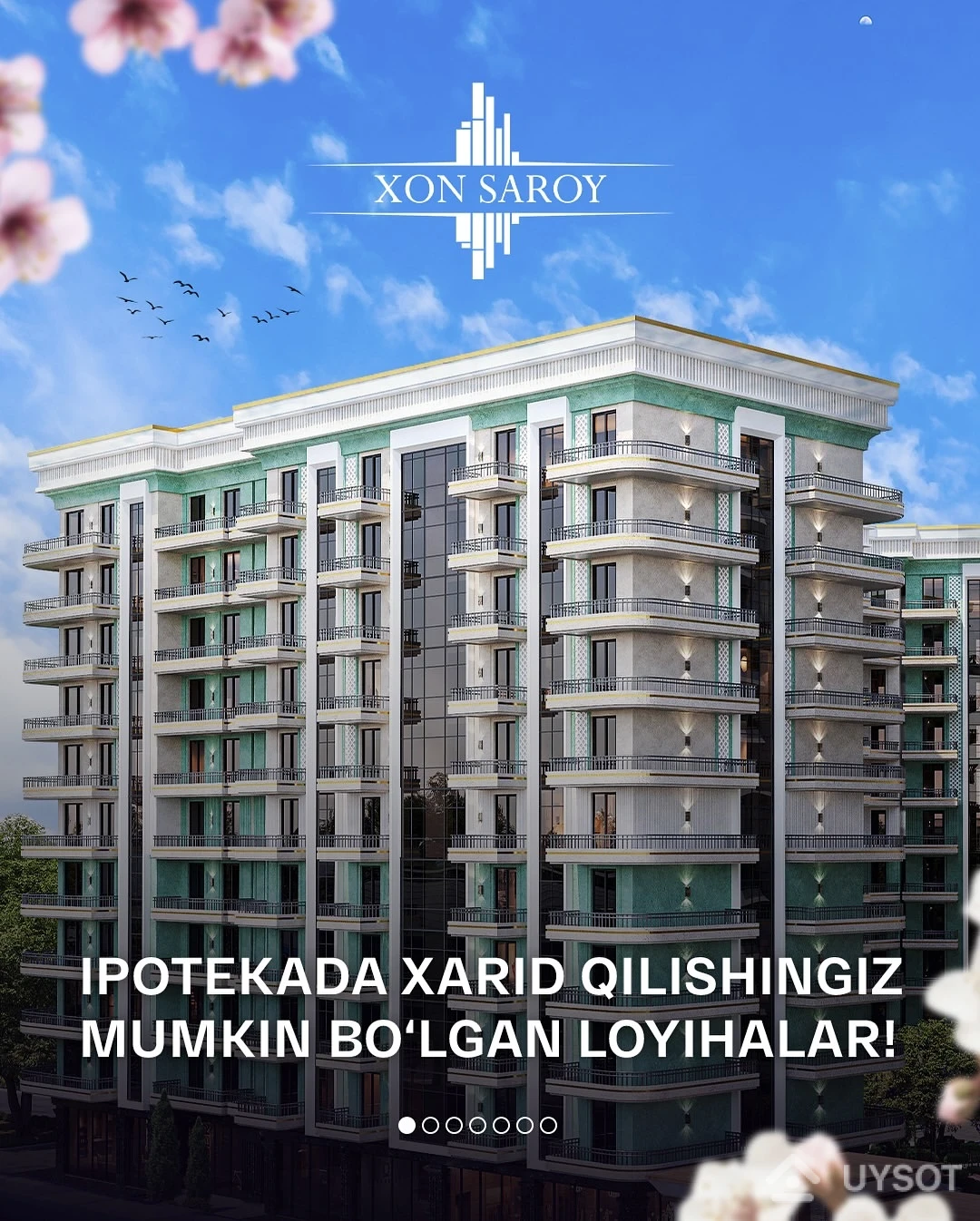 Kafilsiz va scoringlarsiz 96 oygacha bo‘lgan ipoteka — Xon Saroy’dan qulay va ishonchli taklif!
🏠 Xonadon xaridi uchun boshlang‘ich to‘lovni amalga oshiring,
qolgan qismini esa 96 oy davomida to‘lab boring.
📌 Ortiqcha hujjatlar, baholashlar yo‘q — vaqtni tejang, shunchaki tanlang va rasmiylashtiring.
✅ Barqaror qurilish, puxta loyihalar va qulay shartlar — bizning asosiy tamoyillarimizdir. Yillar davomida minglab odamlar o‘z xonadonini aynan biz bilan boshlagan.
☎️ Batafsil ma’lumot uchun:
+99878 113-63-50
➖➖➖
Ипотека до 96 месяцев без поручителей и скорингов — выгодное и надёжное предложение от Xon Saroy!
🏠 Внесите первоначальный платёж за квартиру,
а оставшуюся сумму выплачивайте в течение 96 месяцев.
📌 Никаких лишних документов и оценок — экономьте время: просто выберите и оформляйте.
✅ Стабильное строительство, продуманные проекты и комфортные условия — наши главные принципы. Уже тысячи людей начали свой путь к собственному жилью именно с нами.
☎️ Для подробной информации:
+99878 113-63-50 Kafilsiz va scoringlarsiz 96 oygacha bo‘lgan ipoteka — Xon Saroy’dan qulay va ishonchli taklif!
🏠 Xonadon xaridi uchun boshlang‘ich to‘lovni amalga oshiring,
qolgan qismini esa 96 oy davomida to‘lab boring.
📌 Ortiqcha hujjatlar, baholashlar yo‘q — vaqtni tejang, shunchaki tanlang va rasmiylashtiring.
✅ Barqaror qurilish, puxta loyihalar va qulay shartlar — bizning asosiy tamoyillarimizdir. Yillar davomida minglab odamlar o‘z xonadonini aynan biz bilan boshlagan.
☎️ Batafsil ma’lumot uchun:
+99878 113-63-50
➖➖➖
Ипотека до 96 месяцев без поручителей и скорингов — выгодное и надёжное предложение от Xon Saroy!
🏠 Внесите первоначальный платёж за квартиру,
а оставшуюся сумму выплачивайте в течение 96 месяцев.
📌 Никаких лишних документов и оценок — экономьте время: просто выберите и оформляйте.
✅ Стабильное строительство, продуманные проекты и комфортные условия — наши главные принципы. Уже тысячи людей начали свой путь к собственному жилью именно с нами.
☎️ Для подробной информации:
+99878 113-63-50