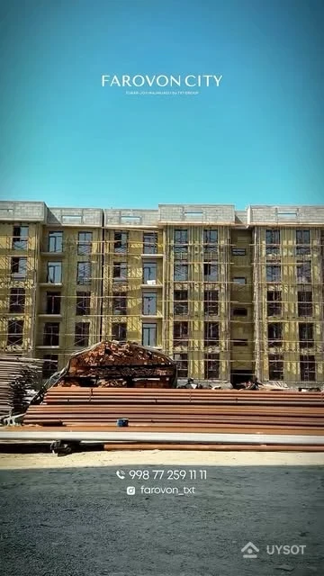 Yangi xonadonlar o‘z egalarini kutmoqda!
Farovon cityda qurilish bosqichma-bosqich yakunlanmoqda. Bu yer shunchaki bino emas, balki yangi hayot boshlanadigan maskan bo’ladi. Tez orada yangi uy egalari o‘z orzularidagi xonadon eshigini ochadi!
Batafsil ma’lumot olish uchun hoziroq biz bilan bog‘laning!
Telefon: +99878 113-63-50 Yangi xonadonlar o‘z egalarini kutmoqda!
Farovon cityda qurilish bosqichma-bosqich yakunlanmoqda. Bu yer shunchaki bino emas, balki yangi hayot boshlanadigan maskan bo’ladi. Tez orada yangi uy egalari o‘z orzularidagi xonadon eshigini ochadi!
Batafsil ma’lumot olish uchun hoziroq biz bilan bog‘laning!
Telefon: +99878 113-63-50