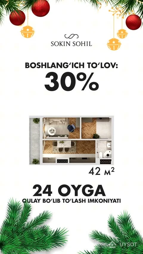 🏡 Sokin Sohil’dagi uylar sizni kutmoqda!
Boshlang‘ich to‘lov: 30%
24 oyga qulay bo‘lib to‘lash imkoniyati.
Bu imkoniyatni qo‘ldan boy bermang! Yangi va zamonaviy xonadoningizni hoziroq tanlang.
📞 Qo‘ng‘iroq qiling: +998 (78) 113-63-50
📍 Олмазор тумани, КХАЙ кўчаси 5А 🏡 Sokin Sohil’dagi uylar sizni kutmoqda!
Boshlang‘ich to‘lov: 30%
24 oyga qulay bo‘lib to‘lash imkoniyati.
Bu imkoniyatni qo‘ldan boy bermang! Yangi va zamonaviy xonadoningizni hoziroq tanlang.
📞 Qo‘ng‘iroq qiling: +998 (78) 113-63-50
📍 Олмазор тумани, КХАЙ кўчаси 5А
