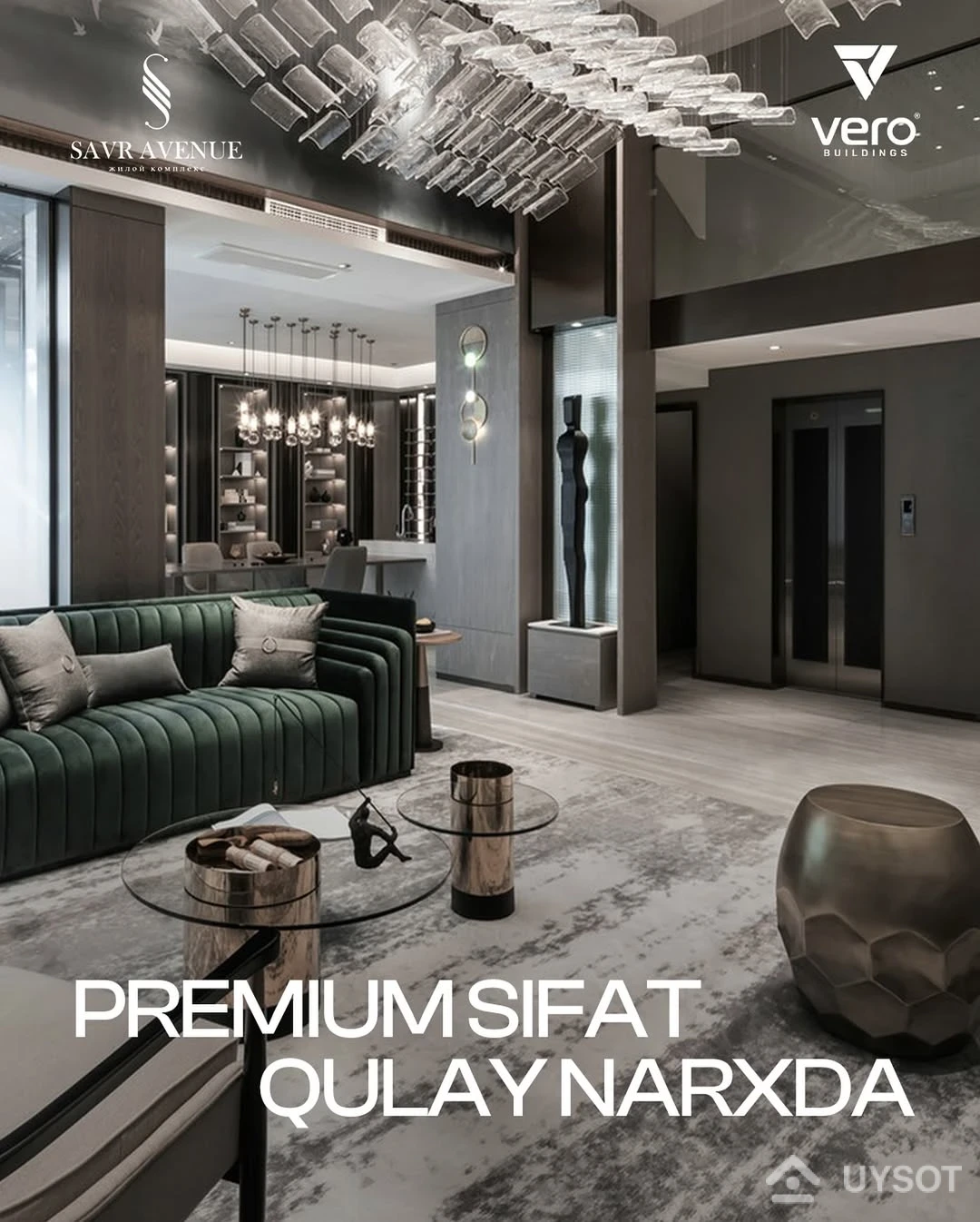 Premium sifat — qulay narxda.
Zamonaviy dizayn, yuqori sifatli qurilish va qulay joylashuv — hammasi bir joyda.

Savr Avenue va Vero Buildings hamkorligida yaratilgan uylar — bu hayotingizdagi eng to‘g‘ri tanlov bo‘lishi mumkin.

Bugun qaror qiling, ertaga yangi hayotingizni boshlang.
Batafsil ma’lumot uchun biz bilan bog‘laning.

Премиум качество — по доступной цене.
Современный дизайн, высококачественные строительные материалы и удобное расположение — всё в одном месте.

Жилые комплексы от Savr Avenue и Vero Buildings — это правильный выбор для комфортной жизни.

Примите решение сегодня — начните новую жизнь уже завтра.
Свяжитесь с нами для получения подробной информации.